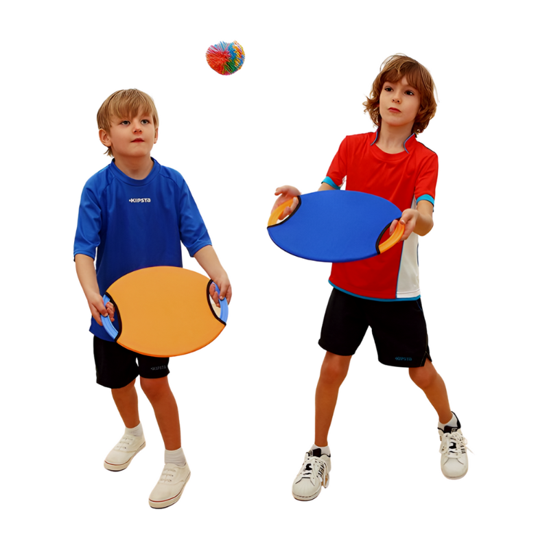 2x Bouncy Discs Paddle Ball Spel