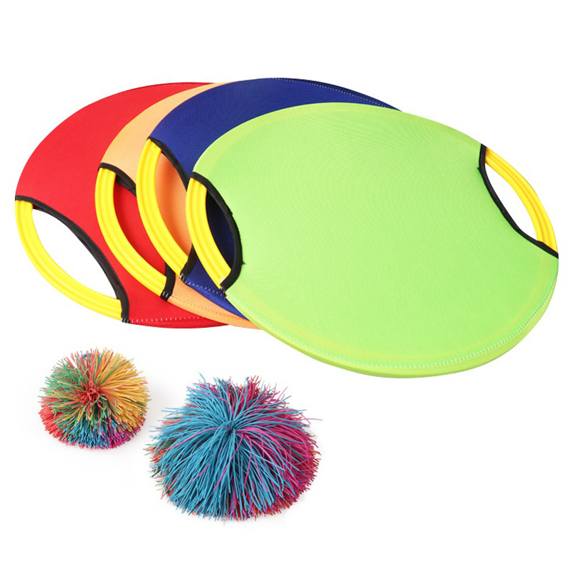 2x Bouncy Discs Paddle Ball Spel