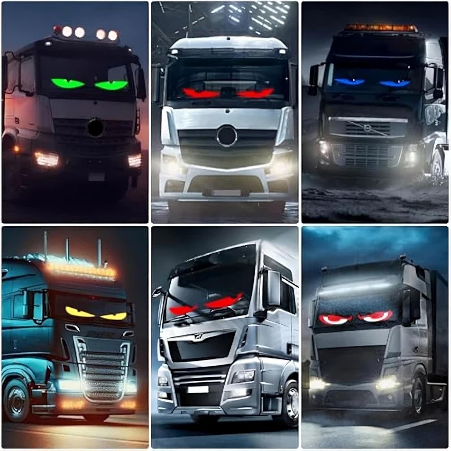 Bewegende LED Ogen voor Auto (Voorruit Gadget)
