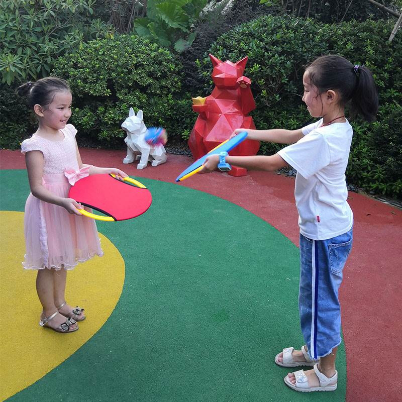 2x Bouncy Discs Paddle Ball Spel