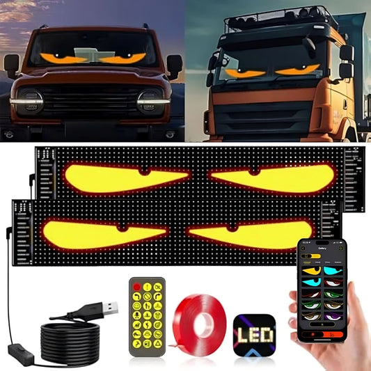 Bewegende LED Ogen voor Auto (Voorruit Gadget)