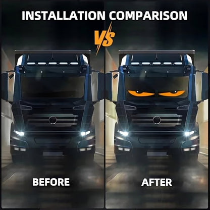 Bewegende LED Ogen voor Auto (Voorruit Gadget)